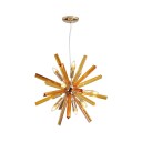 Loft Industry Modern - Chrome Sun Spikes Chandelier V3